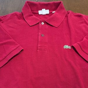 Lacoste Burgundy Polo Shirt